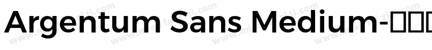 Argentum Sans Medium字体转换